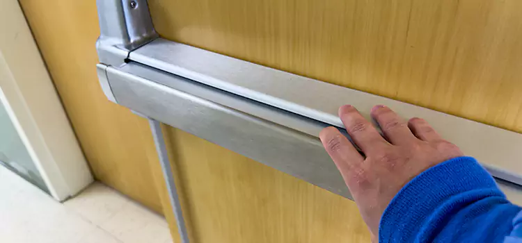 Installing a Push Bar on a Door Oregon
